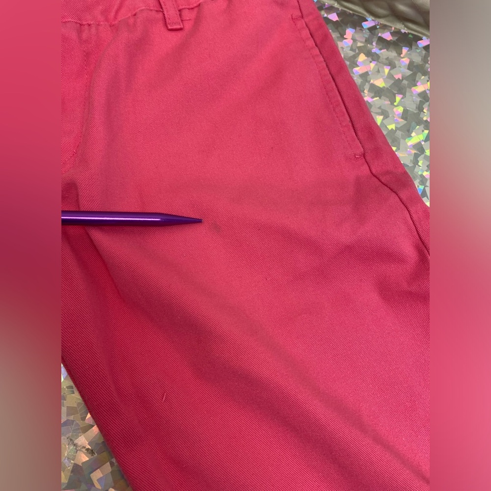 Y2K Vintage Hot Pink Dickies Capris + Butterfly Tube Top Outfit XS/S 3 Juniors - Picture 11 of 16